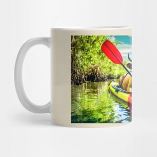 Kayaking Cow Mug